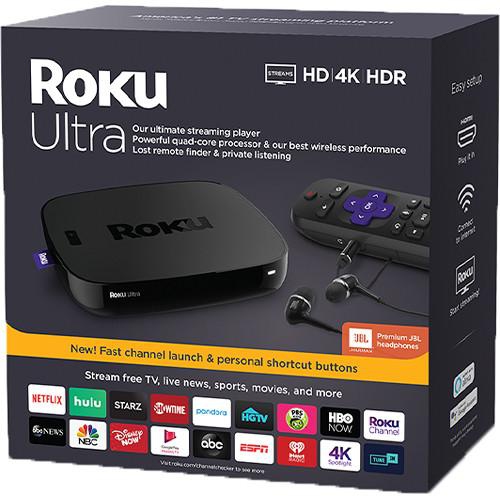 Roku Ultra HDR 4K UHD Streaming Media Player