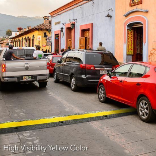 Pyle Safety Cable Protector Cover Ramp/Track, Flip-Open Access Lid, Dual Channel,