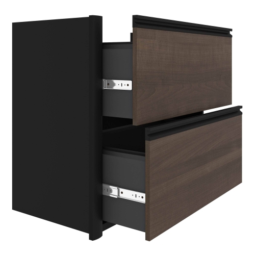 Connexion Add-On Lateral File Cabinet - Antigua & Black