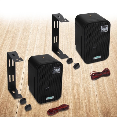 Haut-parleurs étanches intérieurs / extérieurs de 3,5 po PyleHome (PDWR30B)