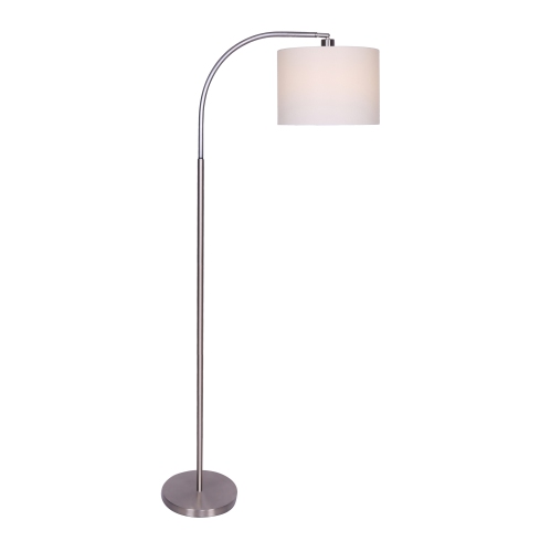 65"H Brushed Steel Hook Floor Lamp | Best Buy Canada