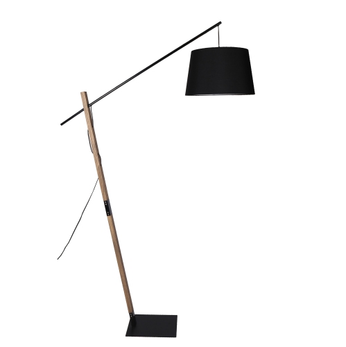 74.5"H Arc Floor Lamp wood and Metal | Best Buy Canada