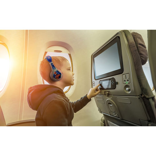 Casque d'écoute Bluetooth pour enfants à suppression du bruit Spider-Man de KIDdesigns - Rouge