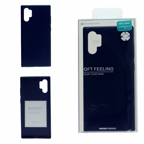 TopSave Goospery Soft Feeling Jelly Silky Slim Bumper Case pour Samsung A32 5G 6.5 ", bleu marine