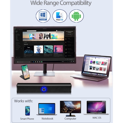 Adesso Xtream S6 20-Watt 2.0 Channel Sound Bar -