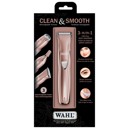 Wahl Clean & Smooth 3-in-1 Face, Eybrow & Bikini Trimmer (5537)
