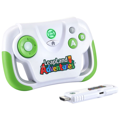 Leapfrog LeapLand Adventures Learning Video Game w/ Wireless Controller & Play Game Stick -English