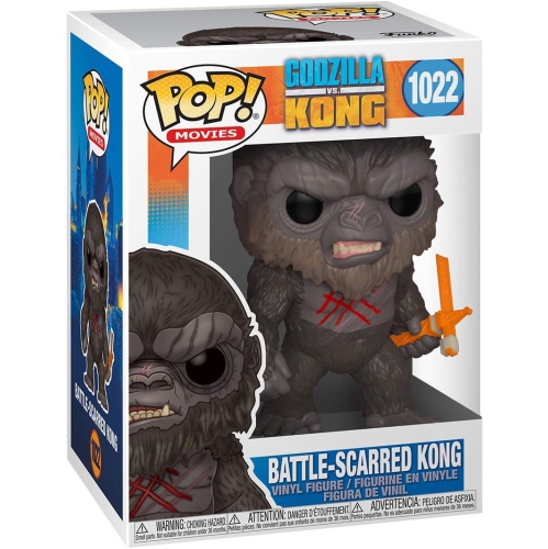 Pop Movies Godzilla vs Kong 3.75 Inch Action Figure - Battle Scarred Kong #1022