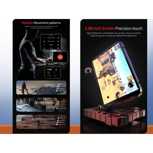 ISPEKTRUM iS999 Android Smartwatch, 2.8” Screen Dual Camera 4GB+64GB,2300 mAh Battery Waterproof 4G/LTE Call GPS WiFi, Sports Mode Fitness Tracker