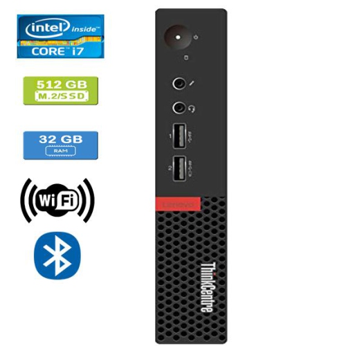 Refurbished - LENOVO M910 TINY Intel Core i7-6700T 2.80 GHz, 32GB, M.2/512GB SSD, Win 10 Pro