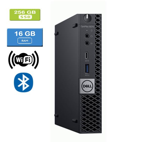Dell OptiPlex 5070 Micro Desktop - Intel Core i5-9500T, 16GB Memory, 256GB SSD, Win 10 Pro by DELL - Refurbished condition - Image 2