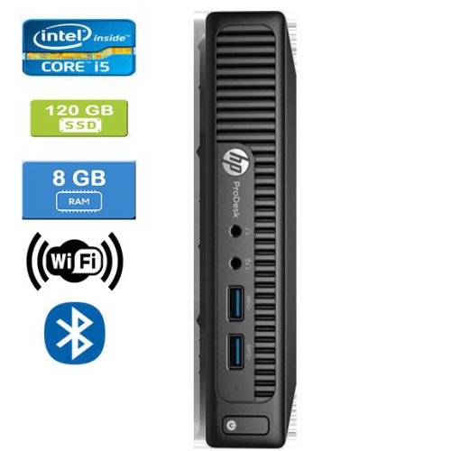 Refurbished - HP 400 G2 MINI Intel Core i5-6500T 2.50 GHz, 8GB, 120GB SSD, Win 10 Pro