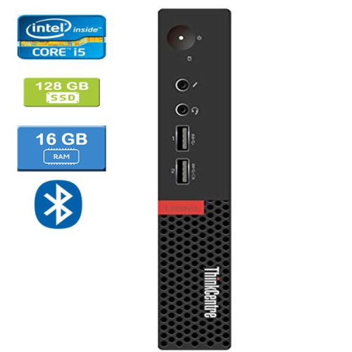 Refurbished - LENOVO M910q TINY Intel Core i5-6500T 2.50 GHz, 16GB, 128GB SSD, Win 10 Pro