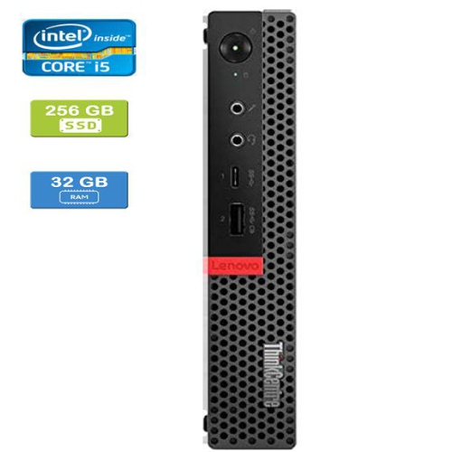 Refurbished - LENOVO M720q TINY Intel Core i5-8500T 2.10 GHz, 32GB, 256GB SSD, Win 10 Pro
