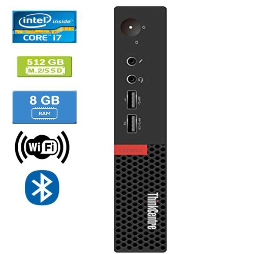 Refurbished - LENOVO M910 TINY Intel Core i7-6700T 2.80 GHz, 8GB, M.2/512GB SSD, Win 10 Pro