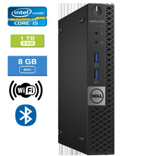 Remis à neuf: DELL 3040 MICRO Intel Core i5-6500T 2.50 GHz, 8GB, 1TB SSD, Win 10 Home