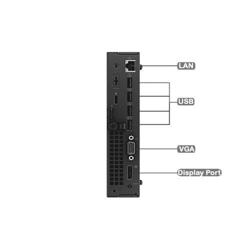Refurbished - DELL 3020 MICRO Intel Core i3-4130T 2.00 GHz, 4GB, 256GB SSD, Win 10 Pro