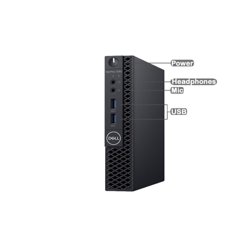 Dell OptiPlex 3060 Micro Desktop - Intel Core i5-8400T, 16GB Memory, 512GB SSD, Win 10 Pro by DELL - Refurbished condition - Image 3