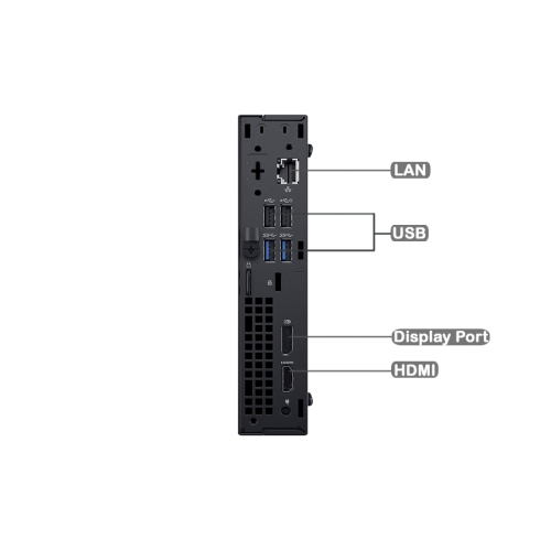 Dell OptiPlex 3060 Micro Desktop - Intel Core i5-8400T, 16GB Memory, 512GB SSD, Win 10 Pro by DELL - Refurbished condition - Image 4