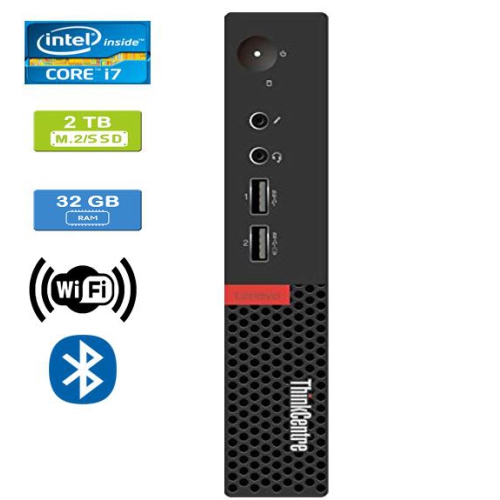 Refurbished - LENOVO M910 TINY Intel Core i7-6700T 2.80 GHz, 32GB, M.2/2TB SSD, Win 10 Pro
