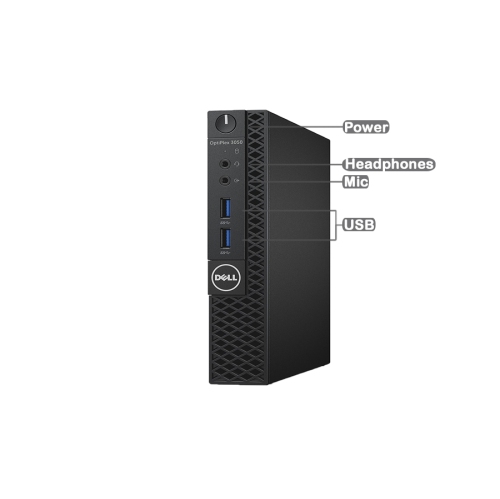 Dell OptiPlex 3050 Micro Desktop - Intel Core i5-6500T, 8GB Memory, 128GB SSD, Win 10 Pro by DELL - Refurbished condition - Image 3