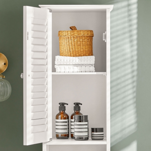 Meuble Colonne de Salle de Bain Armoire haute Meuble rangement FRG236-W SoBuy