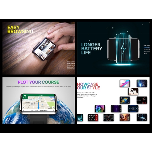 ISPEKTRUM iS100 4G Smartwatch 2.8” Screen 4G LTE Call, WiFi, 5MP Camera, Long Battery Life, GPS, Google Maps & Play Store, 3GB+32GB, HR Monitor Multiple Sports Mode Waterproof