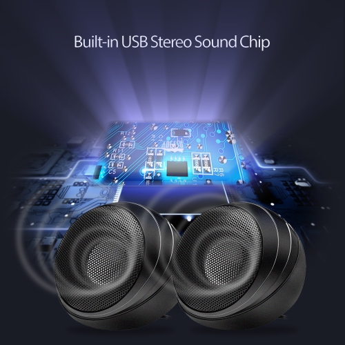 Adesso Xtream S4 2.0 Speaker with Inline Volume Control, Wired USB