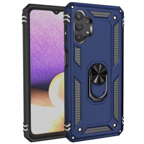 【CSmart】 Anti-Drop Hybrid Magnetic Hard Armor Case with Ring Holder for Samsung Galaxy A32 5G, Navy