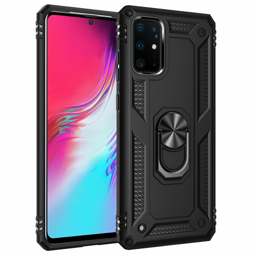 【CSmart personnalisé de protection magnétique hybride contre les chutes avec support à anneau pour Galaxy A52 5G de Samsung, noir
