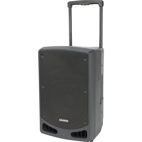 Samson 12 Inch 300 Watt Battery Powered Speaker with Wireless Microphone and Bluetooth
