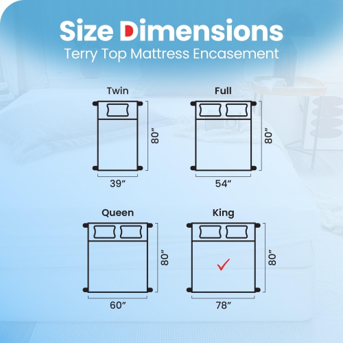 Canadian Linen Soft Terry Cotton Mattress Protector King XL 78"x80"x14"Fitted 100% Waterproof Zipper Encasement 17" Deep Pocket Mattress Bedding Cover