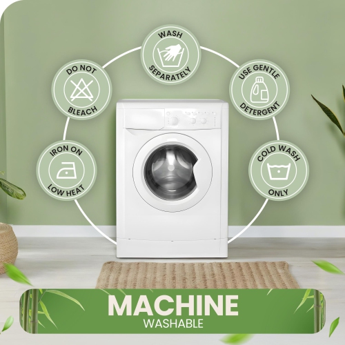 Canadian Linen Bamboo Mattress Pad 39"x80"x18", Fitted Soft Absorbent Washable Breathable Waterproof Noiseless Non Slip Deep Pocket Protector, Twin