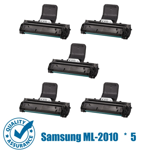 Printer Pro™ 5 Pack Samsung ML-2010D3(ML2010/2010) Compatible Black Toner Cartridge-Samsung Printer ML-2010 ML-1610 ML-2510 ML-2570 ML-2571