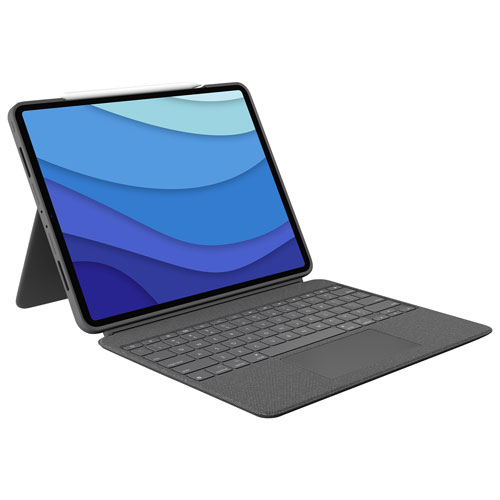 Logitech Combo Touch Keyboard Case with Trackpad for iPad Pro 12.9" - Oxford Grey - English