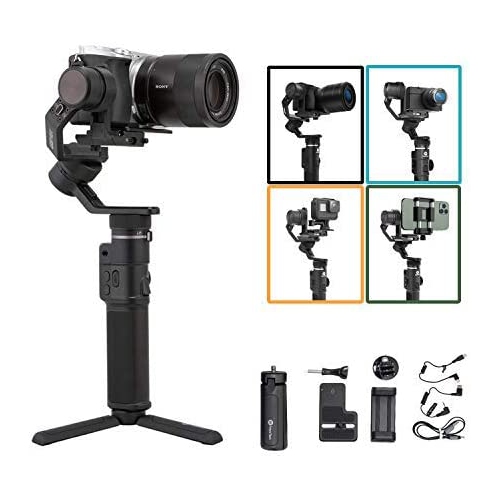 FeiyuTech G6max Camera Gimbal Stabilizer for Mirrorless Camera/Action Camera/Pocket Camera/Smartphone - Open Box