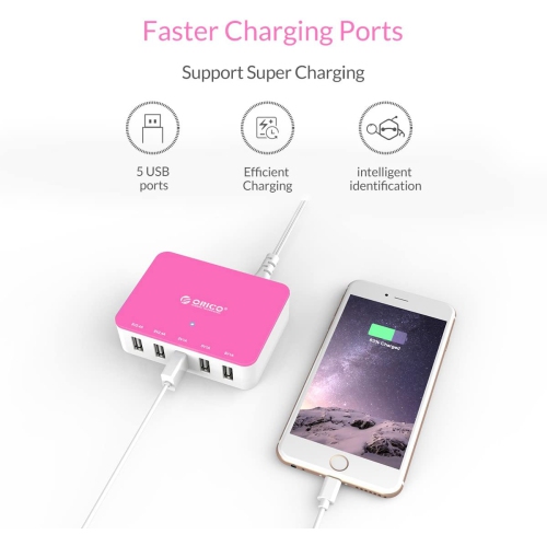 ORICO 40W 5 Port Family-Sized Charging Station - Open Box