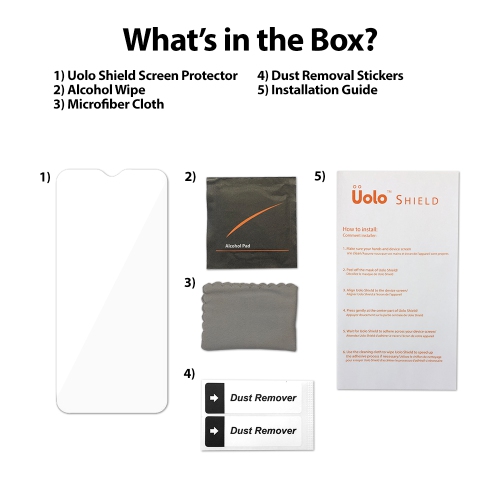 Uolo [Shield] Samsung Galaxy A32 5G Tempered Glass [9H ASAHI] Screen Protector