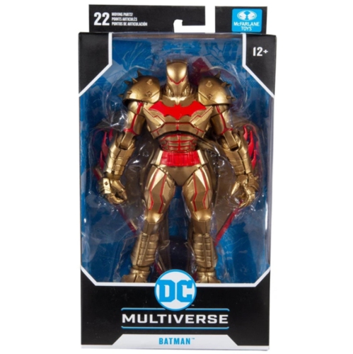 DC  Multiverse 7 Inch Action Figure Comic Series - Hellbat Batman Suit In Gold