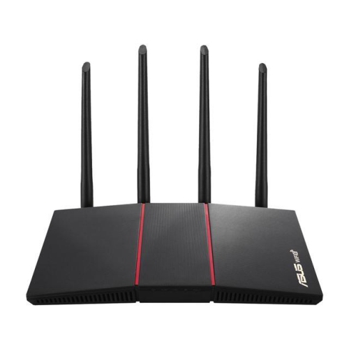 ASUS Routeur WiFi 6 Gigabit RT-AX55/CA double bande 802.11ax, sécurité Internet à vie, contrôle parental, support Wi-Fi maille, MU-MIMO, OFDMA, 4 por