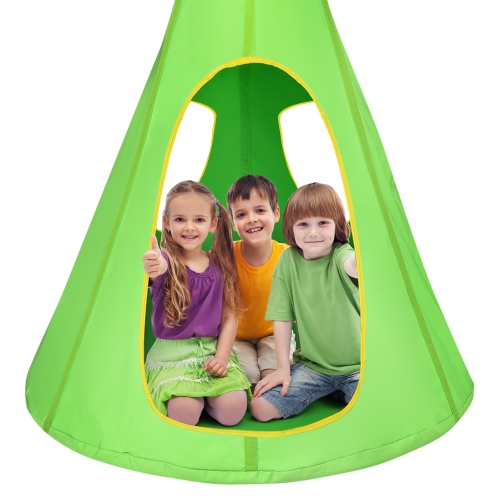 Goplus 32'' Kids Nest Swing Chair Hanging Hammock Seat for Indoor Outdoor