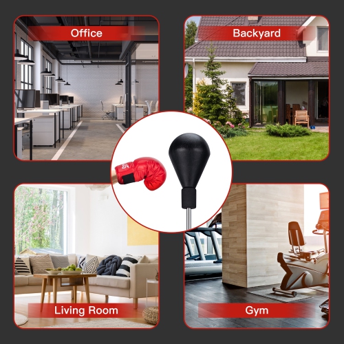 Goplus Freestanding Punching Bag w/Stand Boxing Gloves for Adult Kids Adjustable