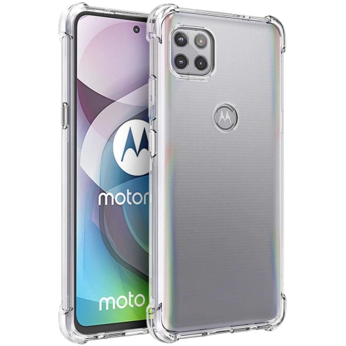 【CSmart】 Ultra Thin Soft TPU Silicone Jelly Bumper Back Cover Case for Motorola Moto One 5G Ace, Clear