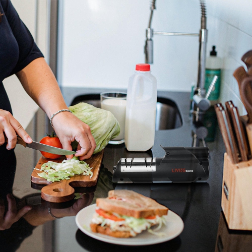 Affûteur électrique professionnel pour couteaux droits, outil d’affûtage à 2 étapes
