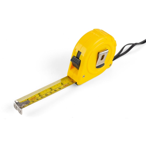 Ruban à mesurer rétractable en acier avec crochet magnétique pour mesure, boîtier en ABS, 10 m x 25 mm