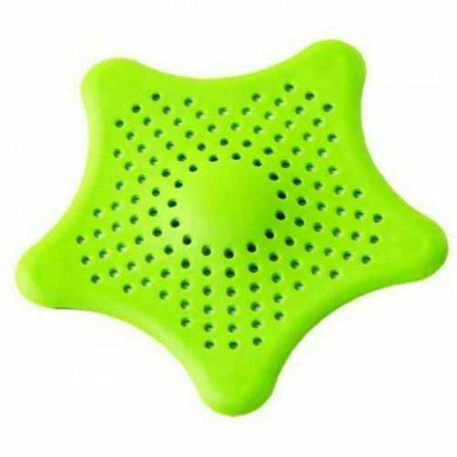 Réceptacle à cheveux en forme d’étoile en silicone pour évier de salle de bain, bouchon de trappe de drainage pour bouchon de lavabo pour bassin de