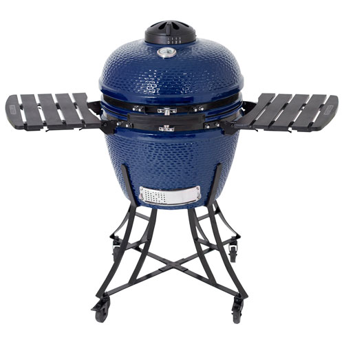 Barbecue au charbon de bois en céramique Kamado PBK24 de Pit Boss - Bleu
