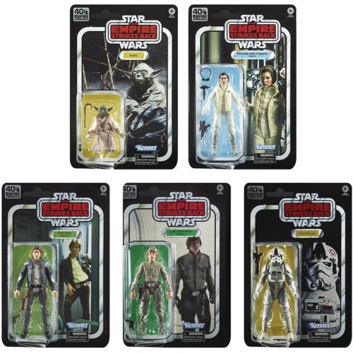 DISNEY  Star Wars: The Series - The Empire Strikes Back 40Th Anniversary 6-Inch Collectible Action Figures - Set Of 5 In Black
