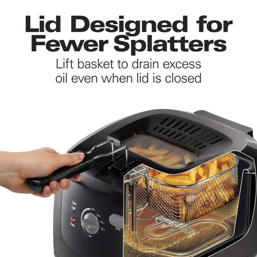 Hamilton Beach Oil Capacity Deep Fryer with Cool Touch Sides