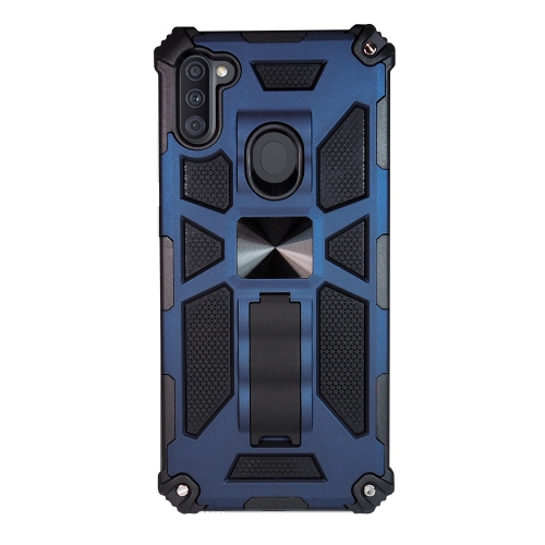 Exian Armored Case with Stand and Magnetic Metal Blue for Samsung Galaxy A11 2020